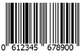 Código de barras EAN / UPC x 1